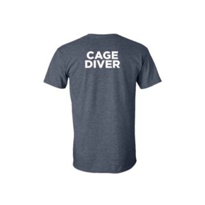 Grey tshirt cage diver