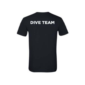Black dive team tshirt