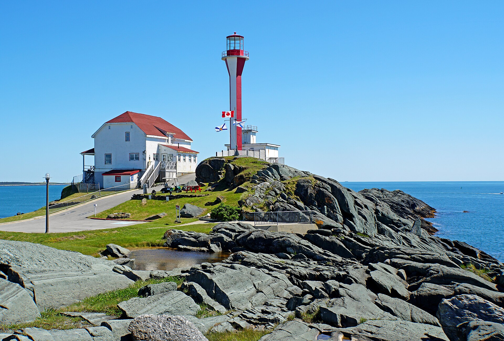 Cape Forchu Lighthouse in Yarmouth and the Acadian Shores